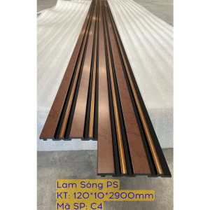 Tấm Ốp Nhựa PS Sóng Chỉ Vàng – PSCV120x10