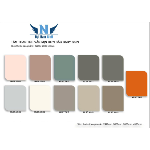 Tấm Than Tre Vân Mịn Đơn Sắc Baby Sakin