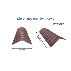 Tấm Úp Nóc Mái Tôn 11 Sóng