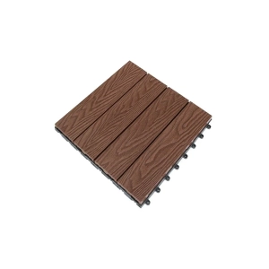 Vỉ gỗ nhựa ngoài trời vân gỗ VGDN30x30 - Brown  Vỉ gỗ nhựa ngoài trời vân gỗ VGDN30x30 - Brown