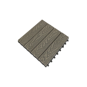 Vỉ gỗ nhựa ngoài trời vân gỗ VGDN30x30 - Grey  Vỉ gỗ nhựa ngoài trời vân gỗ VGDN30x30 - Grey