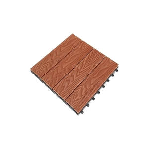 Vỉ gỗ nhựa ngoài trời vân gỗ VGDN30x30 - Red  Vỉ gỗ nhựa ngoài trời vân gỗ VGDN30x30 - Red