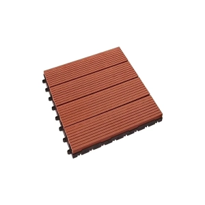 Vỉ gỗ nhựa ngoài trời vân sọc VSDN30x30 - Red  Vỉ gỗ nhựa ngoài trời vân sọc VSDN30x30 - Red